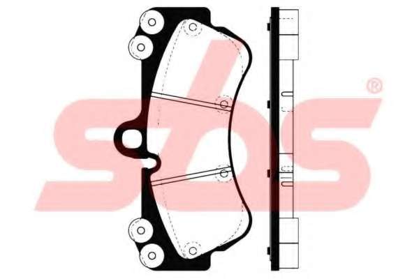 Комплект тормозных колодок, дисковый тормоз
