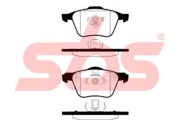 Комплект тормозных колодок, дисковый тормоз