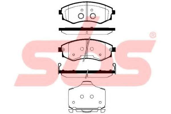 Комплект тормозных колодок, дисковый тормоз