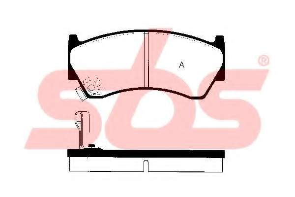 Комплект тормозных колодок, дисковый тормоз