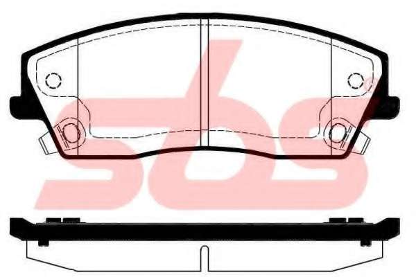 Комплект тормозных колодок, дисковый тормоз
