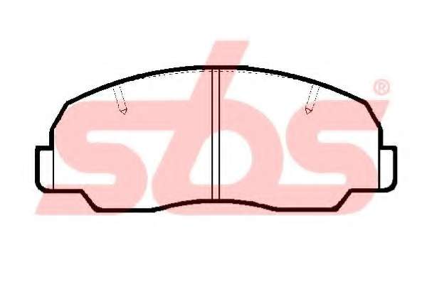 Комплект тормозных колодок, дисковый тормоз