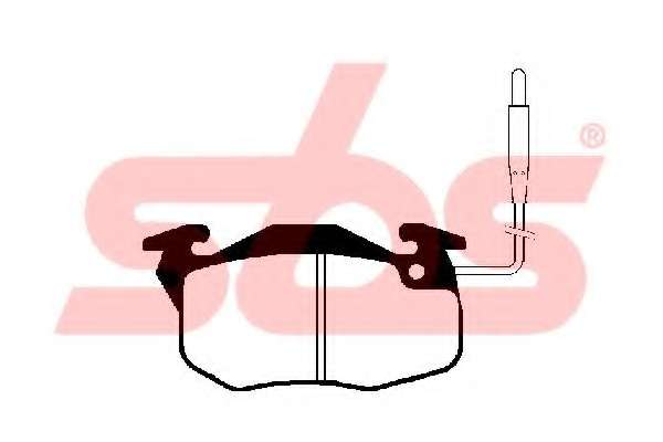 Комплект тормозных колодок, дисковый тормоз