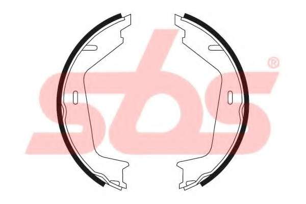 Комплект тормозных колодок, стояночная тормозная система