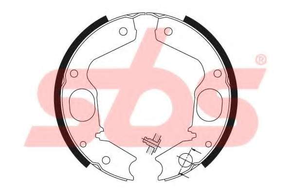 Комплект тормозных колодок, стояночная тормозная система