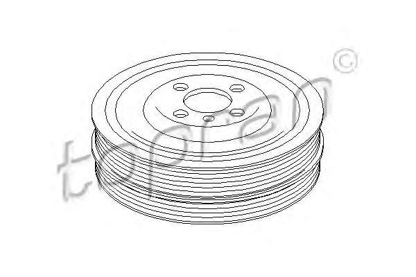 Ременный шкив, коленчатый вал