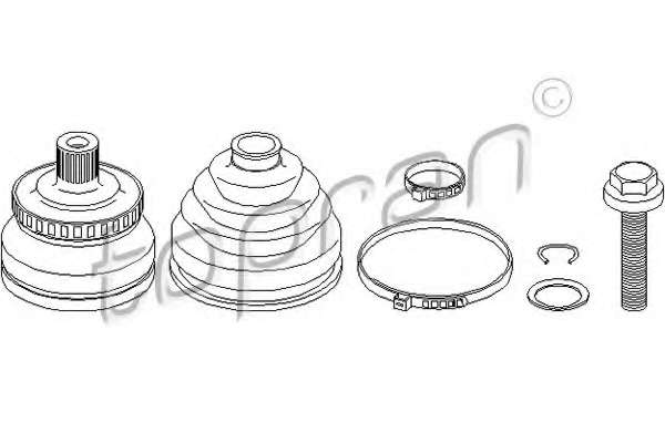 Шарнирный комплект, приводной вал
