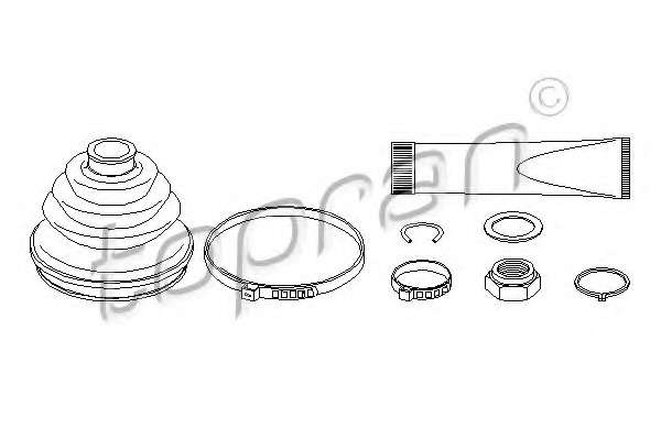 Комплект пылника, приводной вал