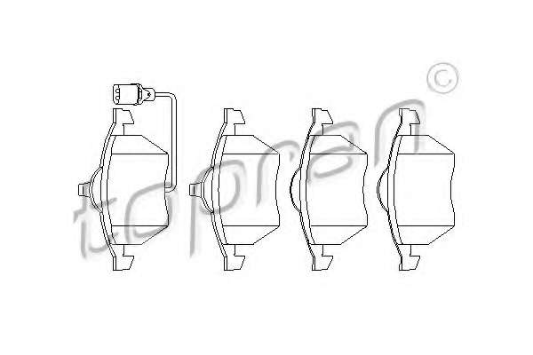 KLOCKI HAM.PRZEDNIE Z CZUJNIKIEM GR.20,5 VAG, FORD