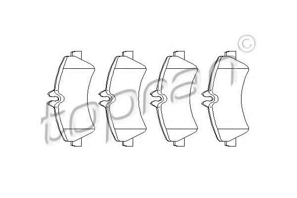 Комплект тормозных колодок, дисковый тормоз