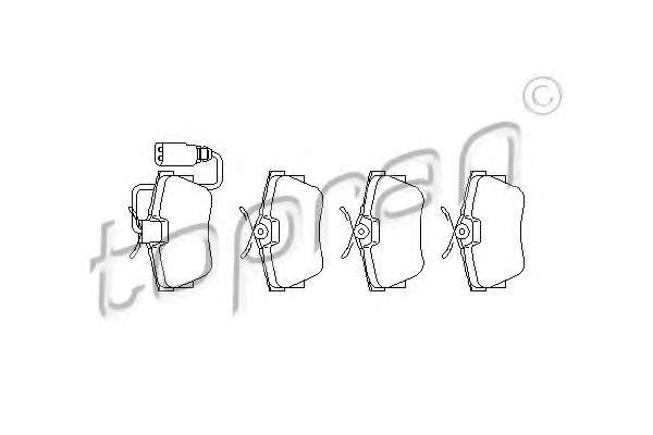 Комплект тормозных колодок, дисковый тормоз