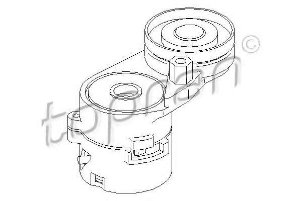 Натяжитель ремня, клиновой зубча