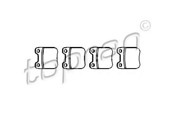 Комплект тормозных колодок, дисковый тормоз