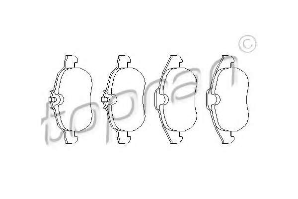 Комплект тормозных колодок, дисковый тормоз
