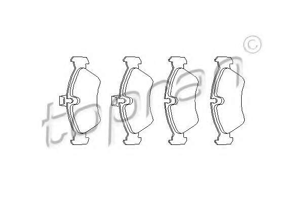 Комплект тормозных колодок, дисковый тормоз