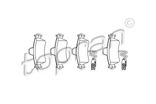 Комплект тормозных колодок, дисковый тормоз