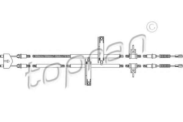 Трос, стояночная тормозная система
