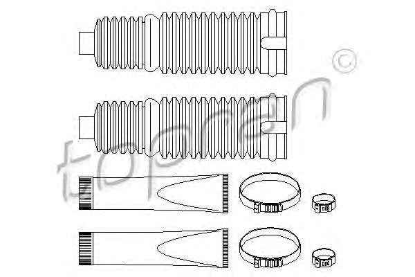 Комплект пылника, рулевое управление