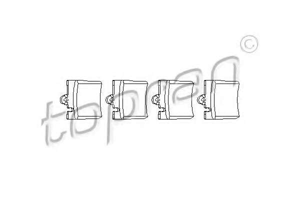 Комплект тормозных колодок, дисковый тормоз