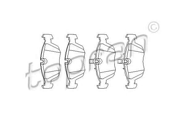Комплект тормозных колодок, дисковый тормоз