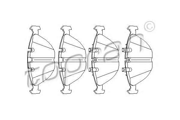 Комплект тормозных колодок, дисковый тормоз