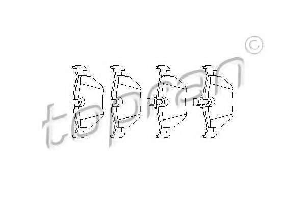 Комплект тормозных колодок, дисковый тормоз