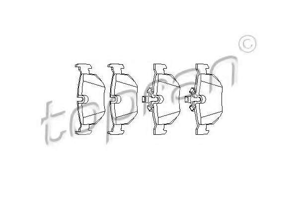 Комплект тормозных колодок, дисковый тормоз