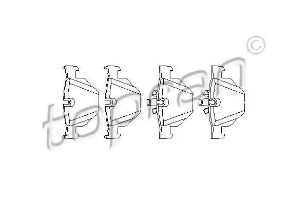 Комплект тормозных колодок, дисковый тормоз