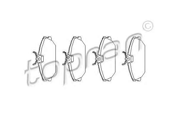 Комплект тормозных колодок, дисковый тормоз