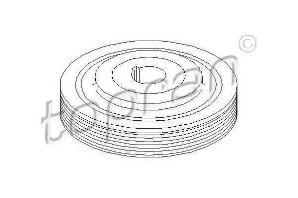 Ременный шкив, коленчатый вал