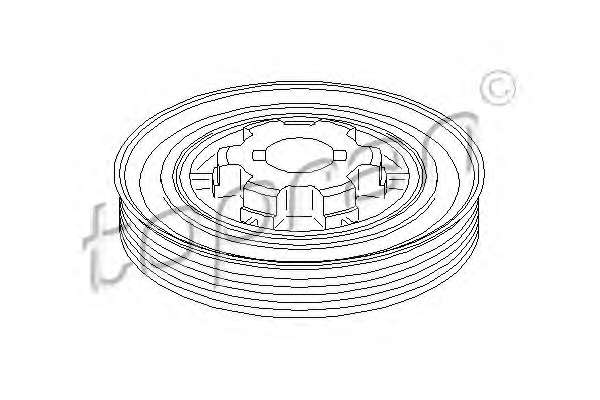 Ременный шкив, коленчатый вал