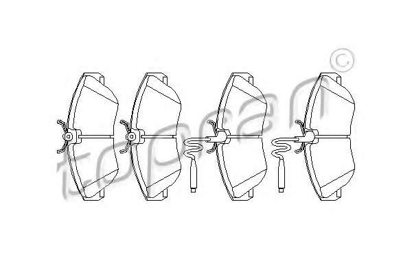 Комплект тормозных колодок, дисковый тормоз