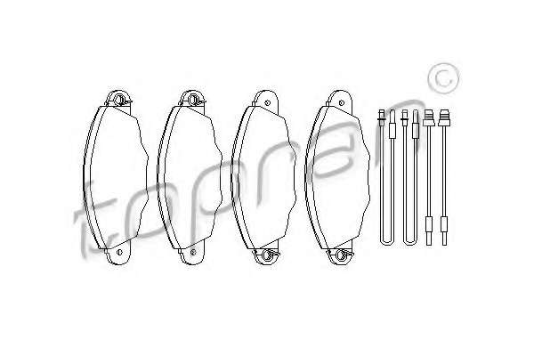 Комплект тормозных колодок, дисковый тормоз