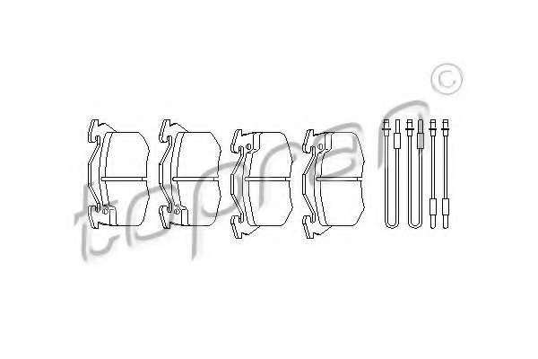 Комплект тормозных колодок, дисковый тормоз
