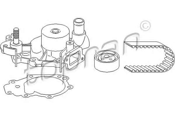 Водяной насос + комплект зубчатого ремня