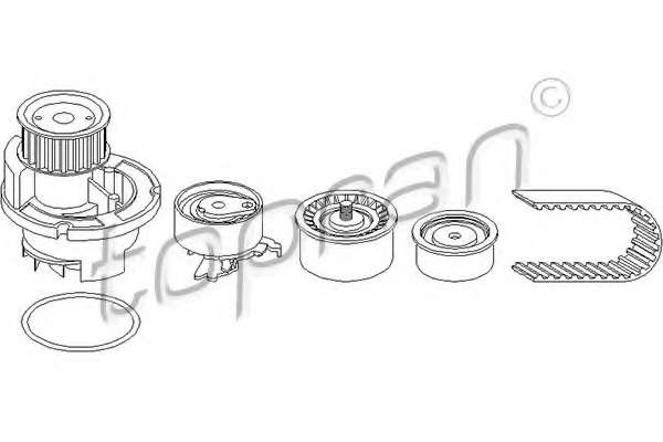 Водяной насос + комплект зубчатого ремня