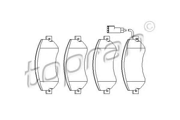 Комплект тормозных колодок, дисковый тормоз