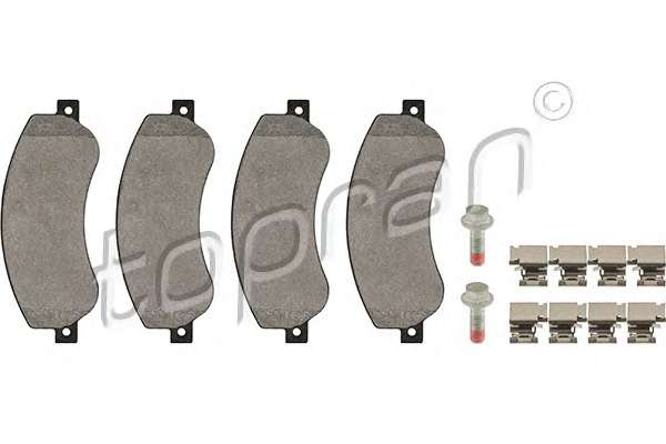 Комплект тормозных колодок, дисковый тормоз