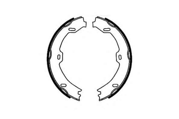 Комплект тормозных колодок, стояночная тормозная система