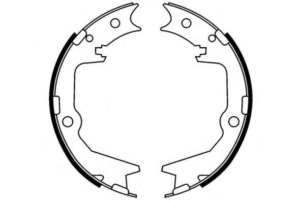 Комплект тормозных колодок; Комплект тормозных колодок, стояночная тормозная система