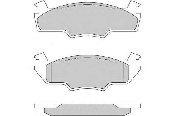 Комплект тормозных колодок, дисковый тормоз