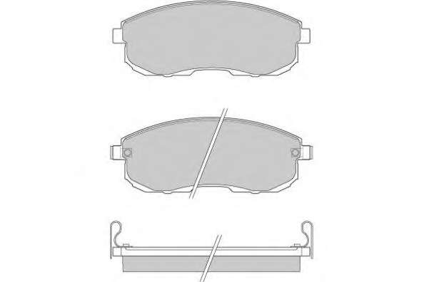 Комплект тормозных колодок, дисковый тормоз