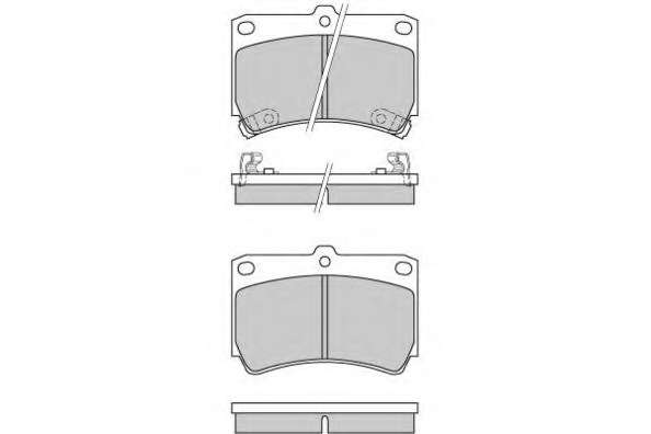 Комплект тормозных колодок, дисковый тормоз