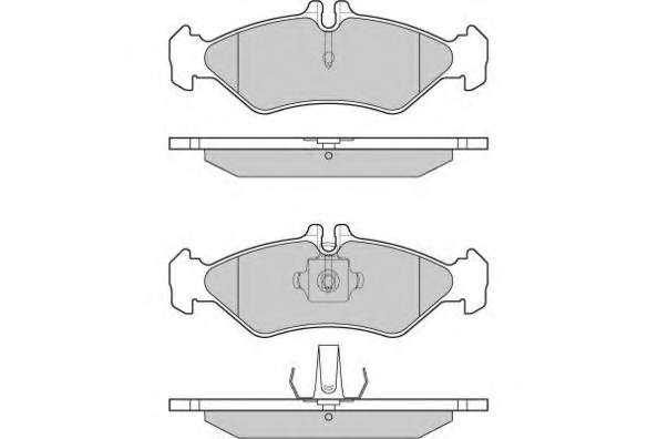 Гальмівні колодки дискові зад. MB Sprinter 212D,312D,313CDI,314CDI/VW LT 28 2.5 TDI