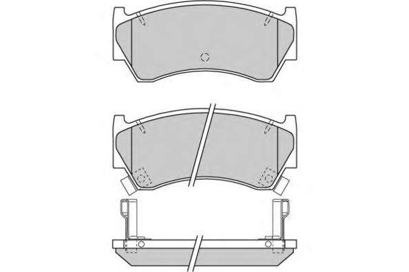 Комплект тормозных колодок, дисковый тормоз