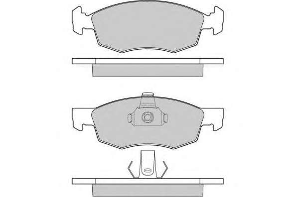 Комплект тормозных колодок, дисковый тормоз