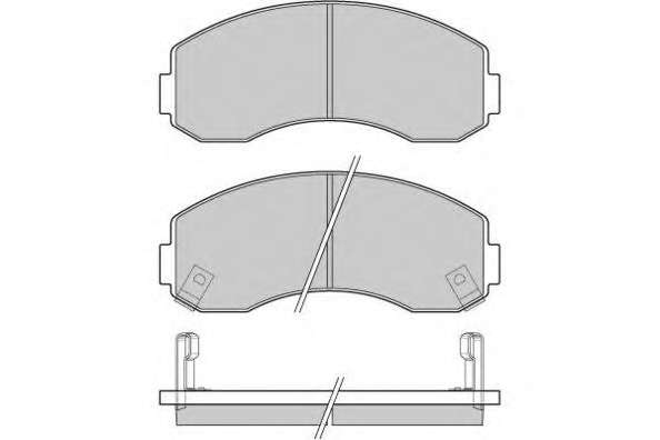 Комплект тормозных колодок, дисковый тормоз