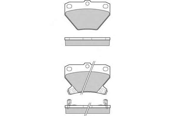 Комплект тормозных колодок, дисковый тормоз