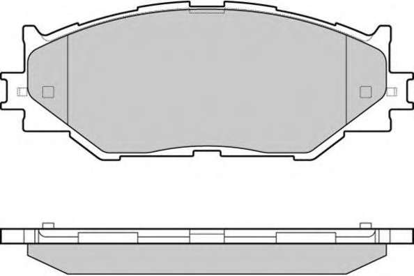 Комплект тормозных колодок, дисковый тормоз