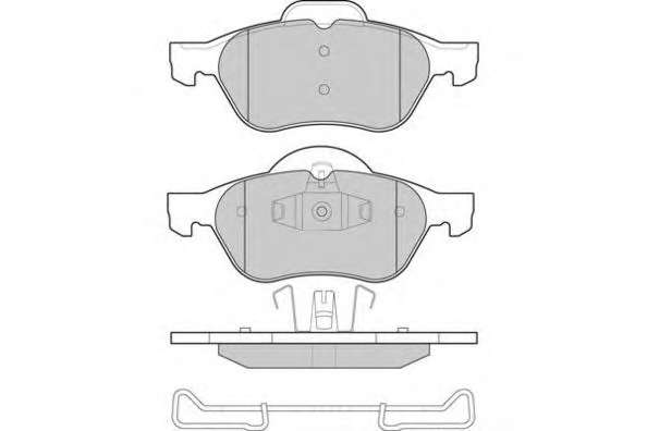 Комплект тормозных колодок, дисковый тормоз